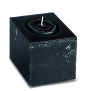Black Square Wax Cube for T Light